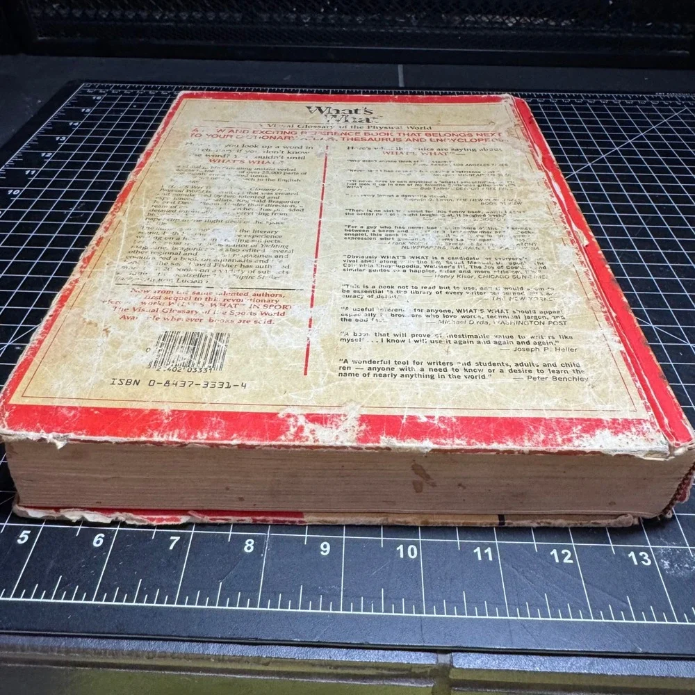 Whats What Visual Glossary Physical World David Fisher 1981 Hardcover Reference
